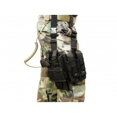 Thigh holster MP5K-M11-MP7-Vz61 adjustable Black