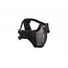 Mesh mask, cheek pad, metal lower half Black