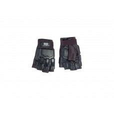 Gloves 1/2 finger Leather L