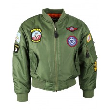 Kids MA1 Flight Jacket - L
