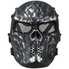 Skull mesh mask - Gunmetal Grey